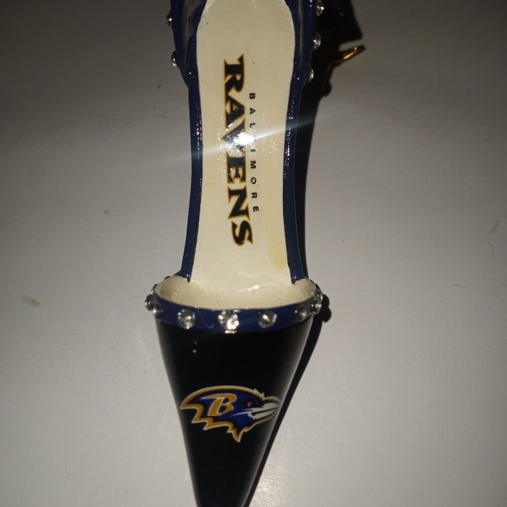 Baltimore Ravens High Heel Ornament Officially Licensed NFL 4.5”